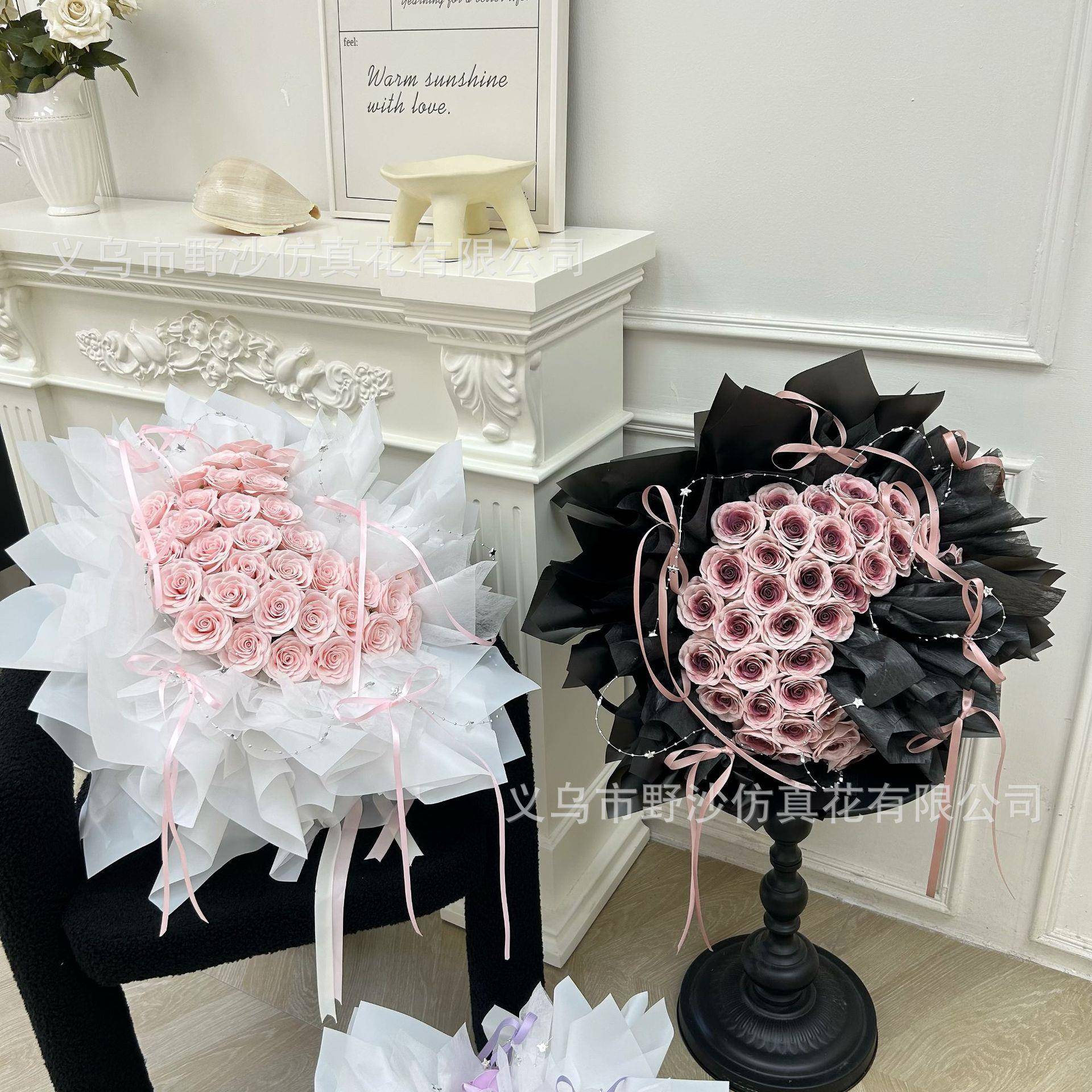 情人节生日礼物芭蕾风月亮花束香皂玫瑰花束求婚拍照道具送女朋