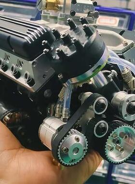 跨境新款发动机V8发动机摆件套件树脂工艺品摆件汽油顶置气门摆件