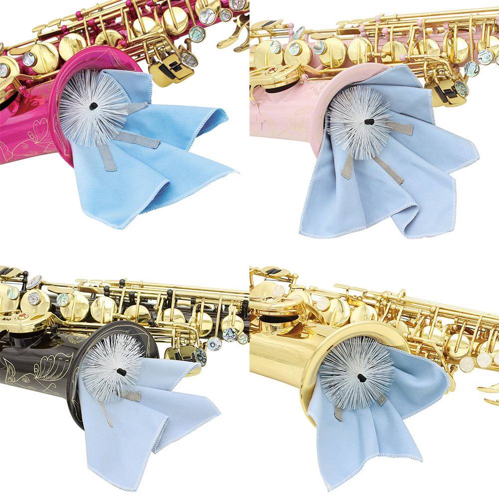 萨克斯管体清洁布带刷头高/中/次中音萨克斯通用通条布刷头布