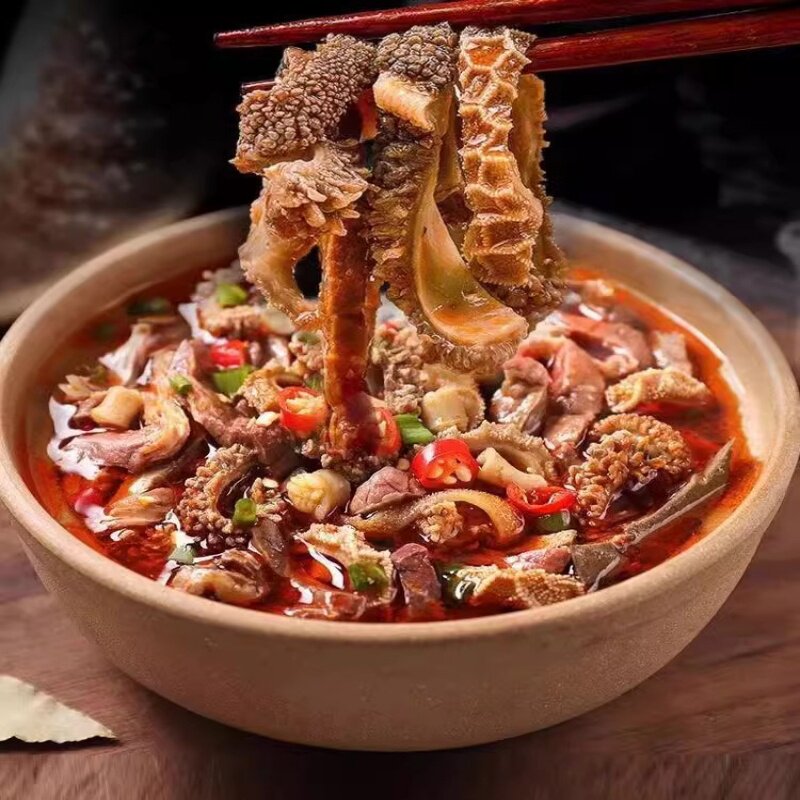 无汤羊杂正宗内蒙古草原特产羊杂碎熟食100g*4真空包装煮炒都可以