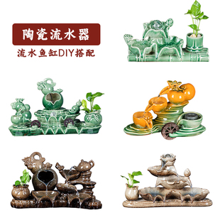 旋镇景德镇陶瓷古法生态养鱼缸加高缸庭院大缸老式水缸荷花缸摆件