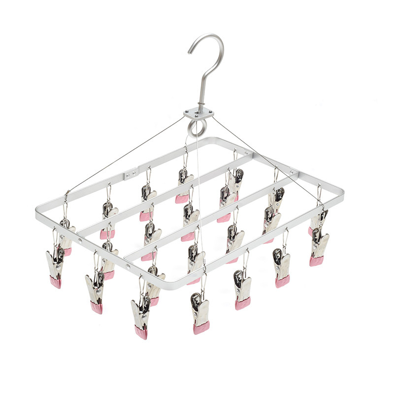 晒袜子神器铝合金晾衣夹内衣内裤B挂钩多功能多夹子宝宝婴儿晾衣,收纳整理,袜子架,淘宝优惠券,粉丝福利购,淘宝优惠卷