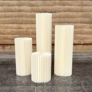 婚庆甜品台柱g子折叠罗马柱摆件圆柱订婚纸质立柱橱窗布置婚庆道