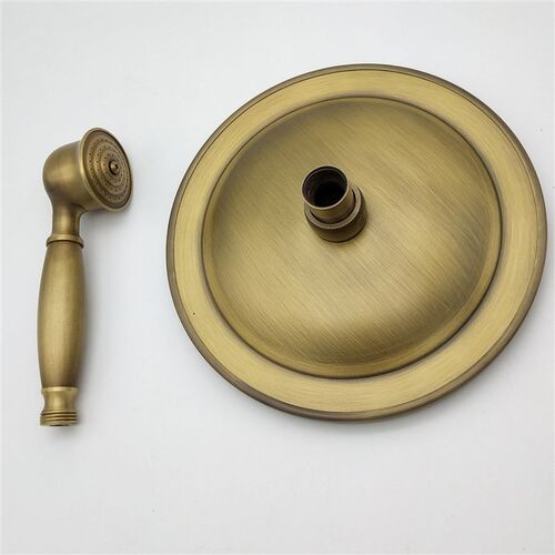 全铜仿古顶喷头单头浴室大花洒单喷C头复古淋浴黑色淋雨洗澡莲蓬