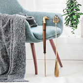 抽穿鞋 复古黄铜宫廷轻奢风鞋 扒鞋 器鞋 超长家用长柄加长 拔子w提鞋