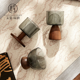 玻璃主人茶d杯单个高档小品茗杯耐热玻璃家用喝茶专用功夫茶具个