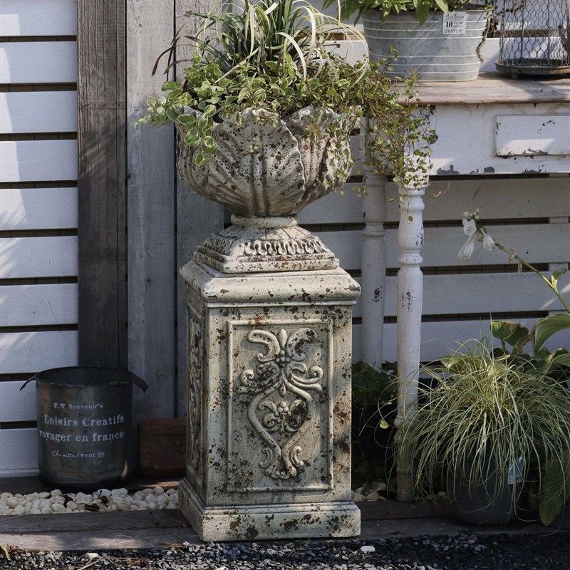 杜拉斯 锈色罗马 立柱花盆 荷叶罗马柱 庭院花园装饰 X 摆件工艺,家居饰品,户外/庭院摆件,淘宝优惠券,粉丝福利购,淘宝优惠卷