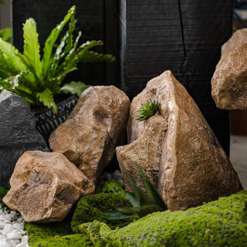 仿真景观石户外庭院假石头室内布景F造景道具酒店民宿茶室氛围营