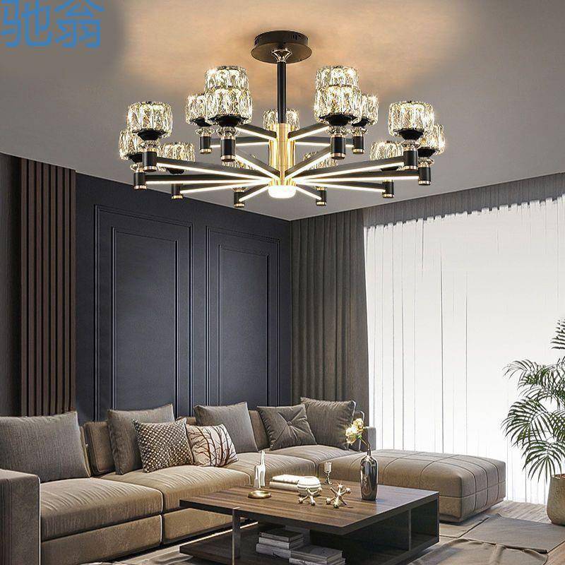 rv2客厅吊灯大厅轻奢水晶吊灯上档次2024年新款简约主灯具套餐