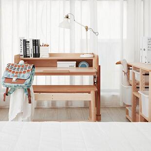 等等几木北角书桌枫木全实木学习桌可调节角度游戏桌宽窄儿童房