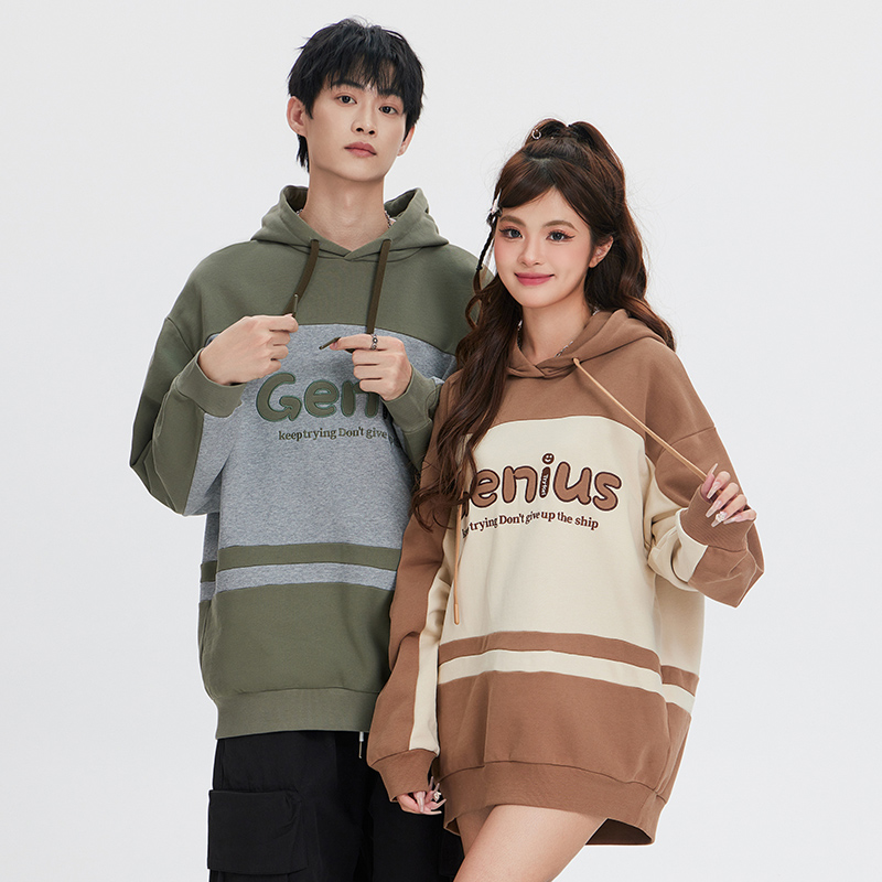 TRYFORLOVE情侣装连帽卫衣女2025春秋季新款爆款美式复古外套衣服