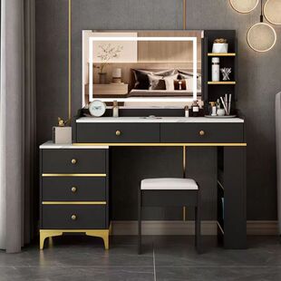 2026多功能卧室梳妆台经济型化妆桌现代小户型简约床边卧室组装一