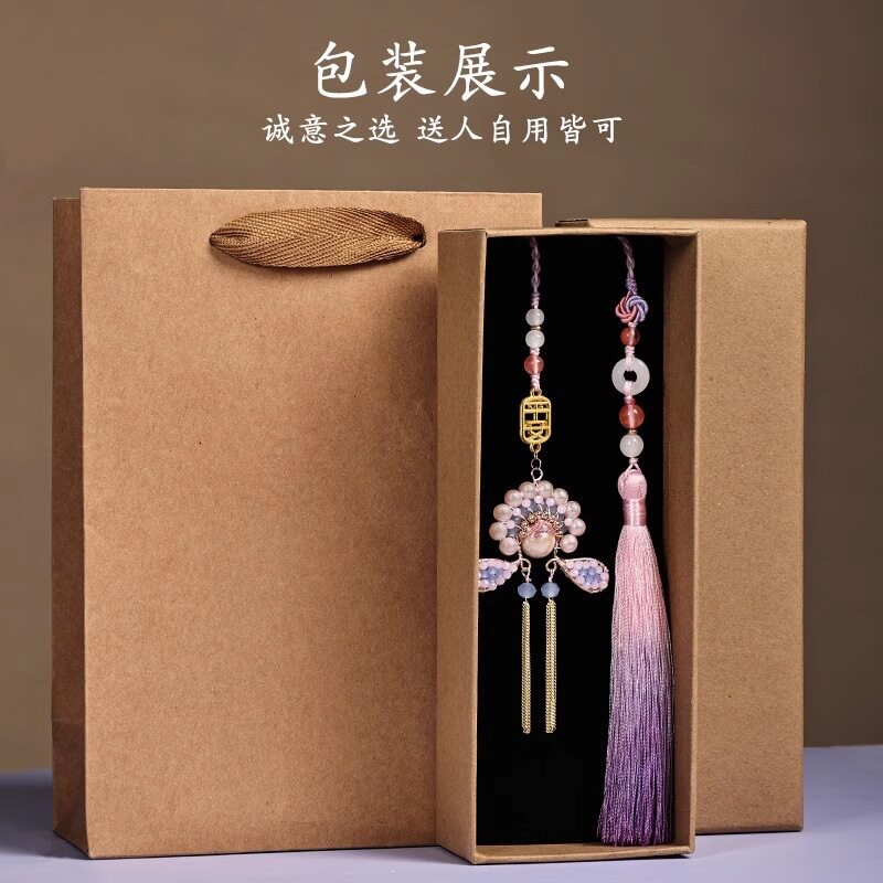 手工挂饰车载新款凤冠霞帔国潮高档车内吊饰女士精致汽车挂件礼品