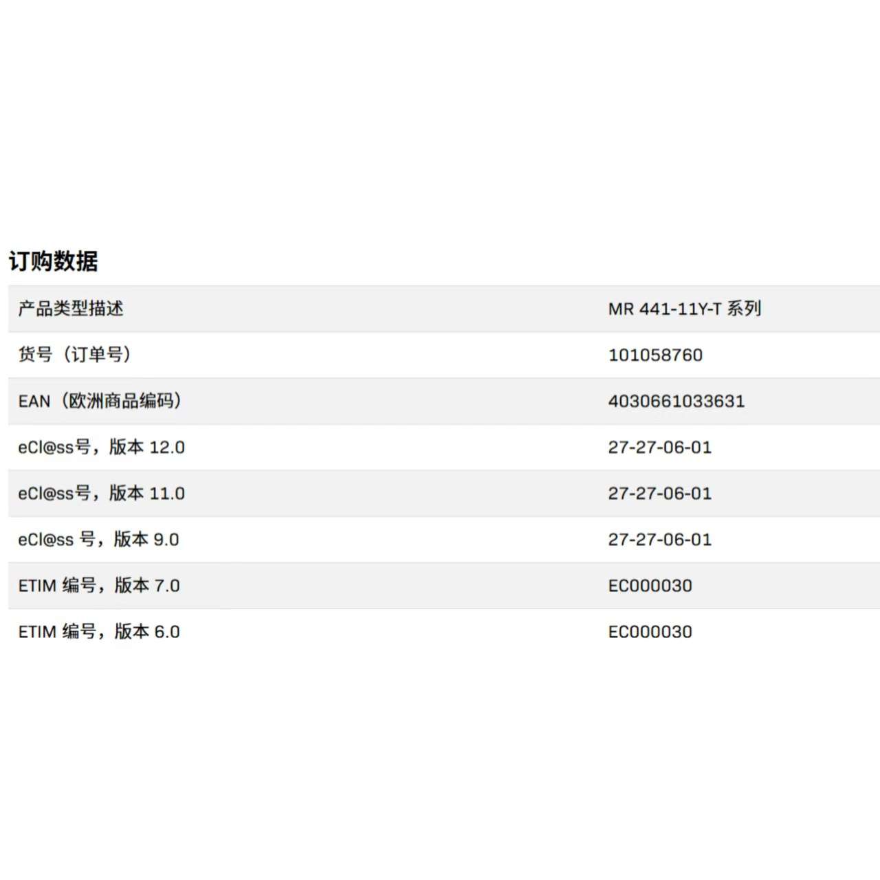 施迈赛  ?MR 441-11Y-T  101058760    SCHMERSAL