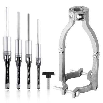 6个Mortise Chisel Bit高档木工方孔钻方孔钻头角榫钻方榫钻角凿