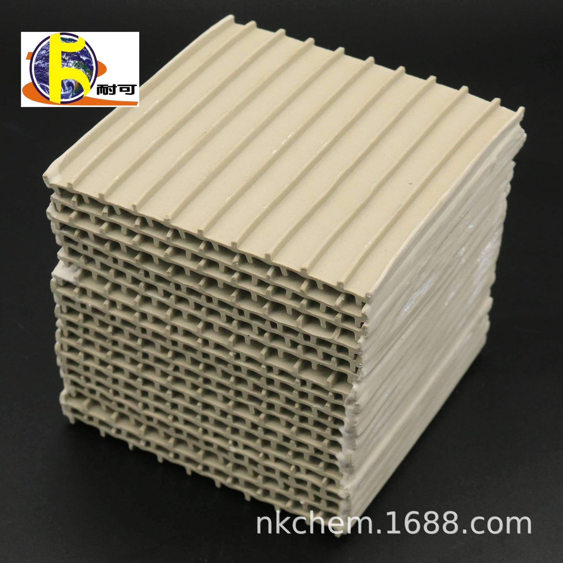 堇青石莫来石材质T型蓄热介质 全瓷组合规整 板片陶瓷江西耐可化