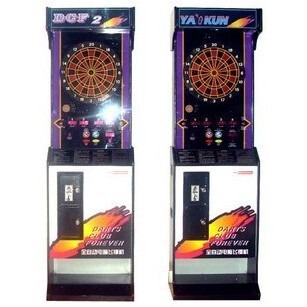 瑶昆牌柜式电子飞镖机电子飞镖机器投币式电子飞镖靶盘机
