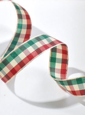 姚明织带 供应多色格子带 涤纶格子带 英伦风格子带25mm B001-402