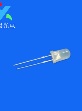 短脚5MM黄色led直插灯珠 f5发光二极管雾状黄灯 黄光