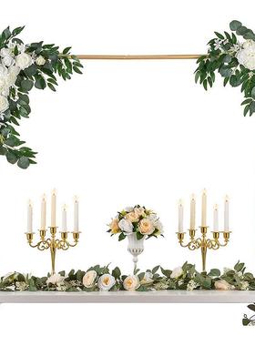 婚礼桌拱门金宴色支面架生日对装饰花架桌面支架婚礼派会餐桌装饰