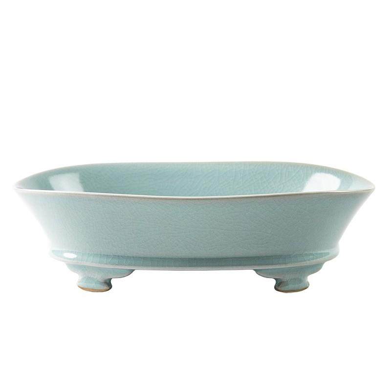 禅古汝仿窑水复仙JML盆陶瓷水培花盆日式花道插花花器古意中式器