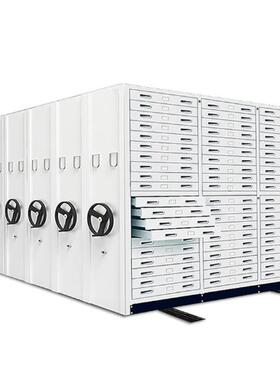 华汇密HY-MJJ阳豫移智能手摇集架档案密集柜带轨动道档案室资料柜