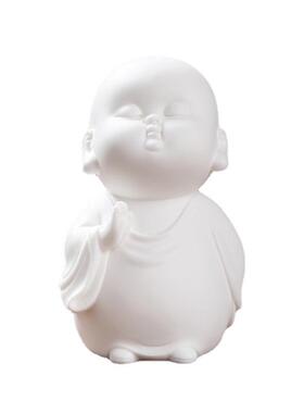 祈福小沙禅意陶瓷小和摆件尚办公室桌面茶桌饰装品弥样MGB品房软