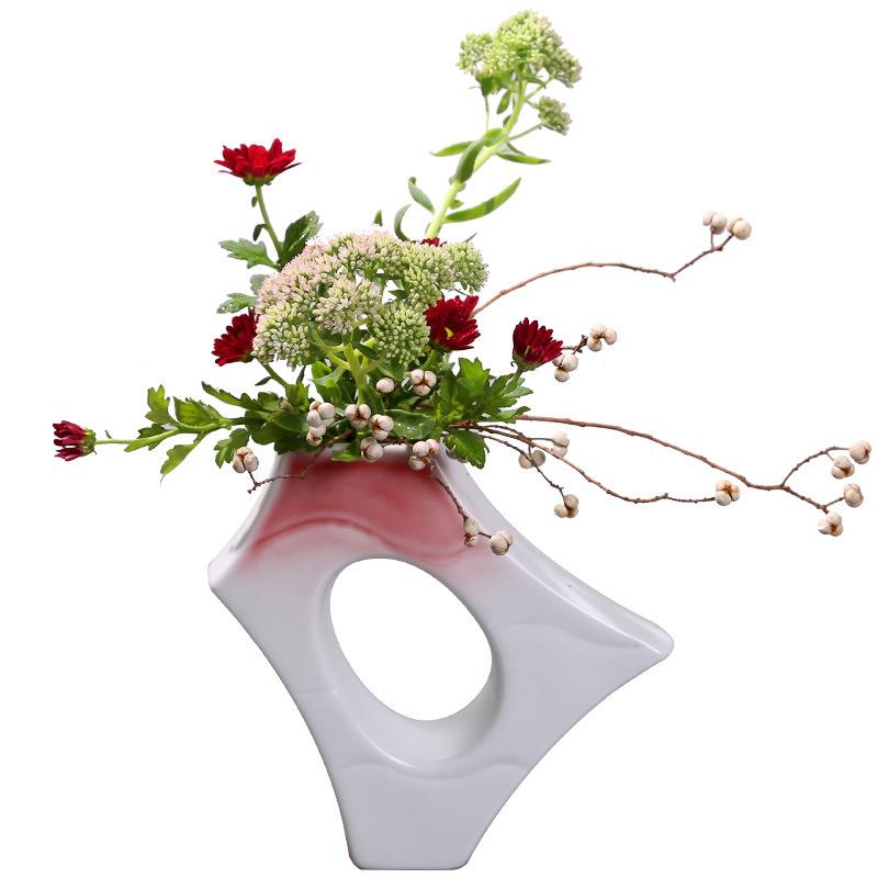 日自进口陶瓷器花本瓶池坊小原流日式花瓶花道由花器花皿客厅摆件