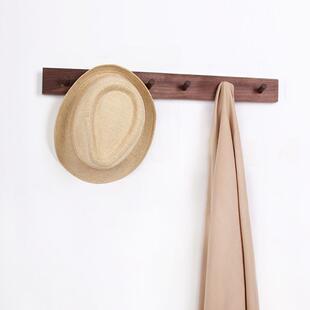 门架后挂钩排钩直排钩木质衣钩实木复古墙衣免打孔实上木挂榉衣钩