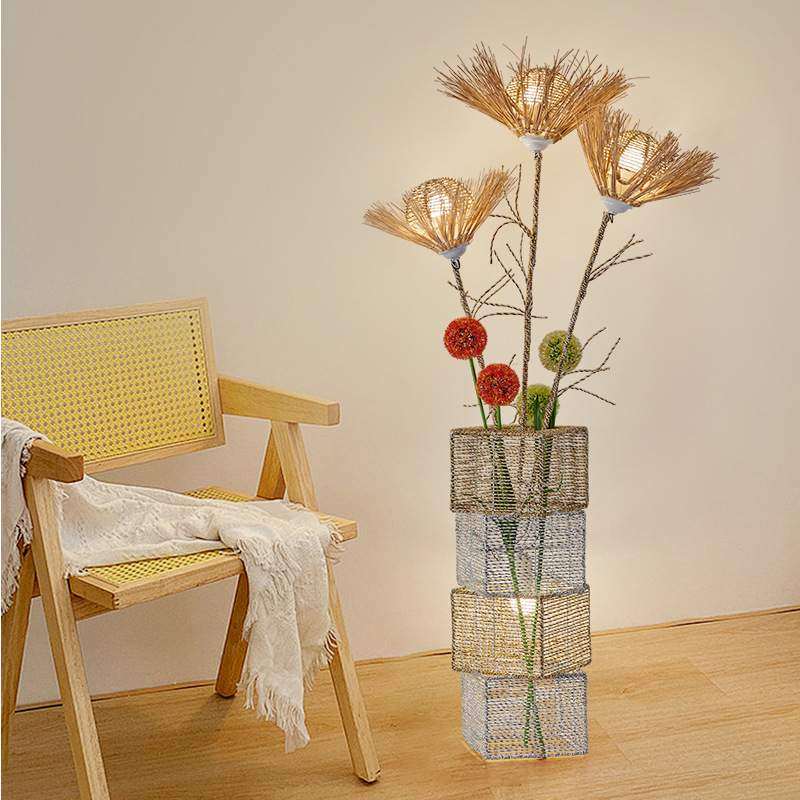 藤编落地灯 简约ins装饰客厅卧室阳台床头网红民宿北欧编织落地灯,畜牧/养殖物资,畜牧/养殖器械,淘宝优惠券,粉丝福利购,淘宝优惠卷