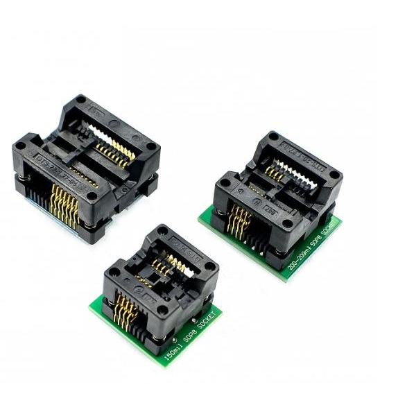 SOP8/SOP16转DIP8 SA602镀金IC测试座 转换座 烧录座150/200mil