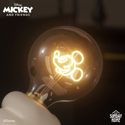 SUNDAYHOME迪士尼mini米奇手台灯卧室床头氛围创意装饰小夜灯泡