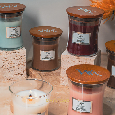 WoodWick白噪音香薰蜡烛小瓶85g