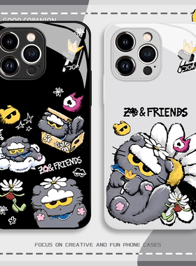 权志龙zoa手机保护壳适用苹 果16promax雏菊GD周边iphone15卡通14玻璃13pro套12mini/11新款x/8plus/xr/xs/7/