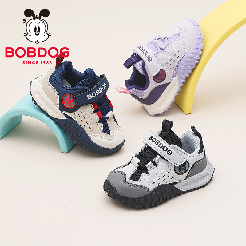 巴布豆儿童宝宝网面透气运动鞋男款女款婴幼儿鞋子休闲轻便学步鞋