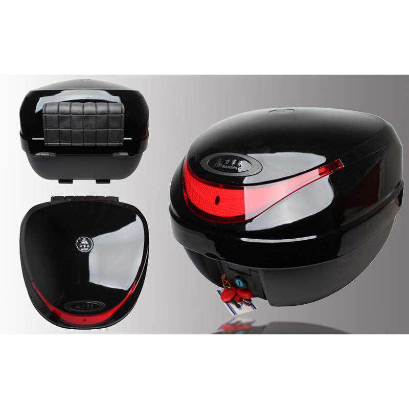 万事乐男女摩托车后尾箱 后备箱子 电动车可拆卸大号储物箱工具箱