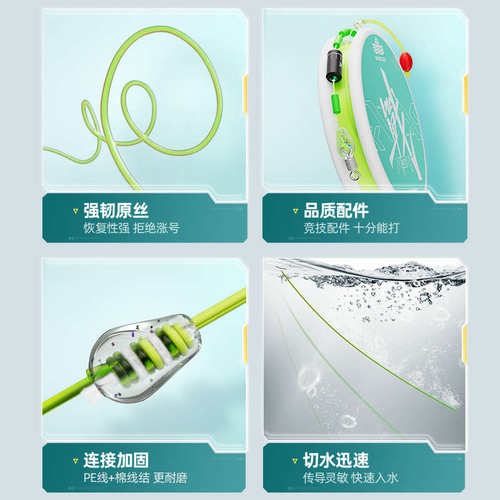 汉鼎战系列线组鱼钩浮漂鱼漂子线双钩主线线绑好野钓综合新手套装 - 封面