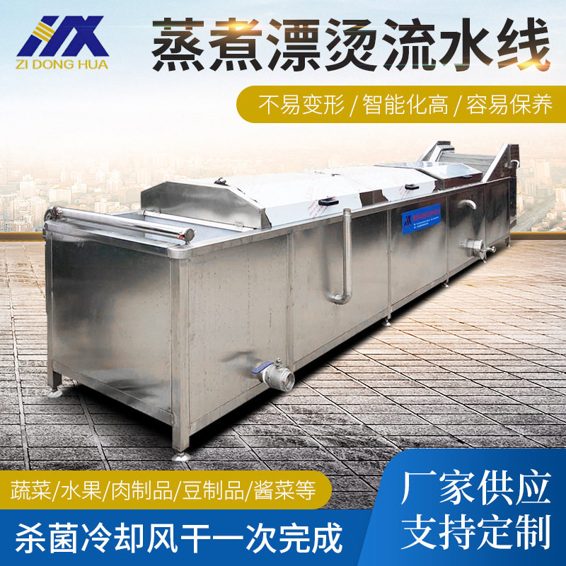 小型春笋蒸煮漂烫机 冬笋漂烫杀青设备 连续式手剥笋鲜毛笋预煮机