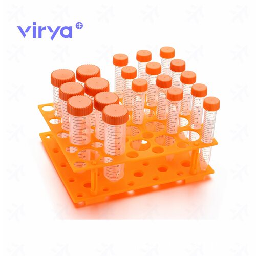 Virya50孔库金橙色离心管架 PP材质 放置15ml/50ml离心管3135021