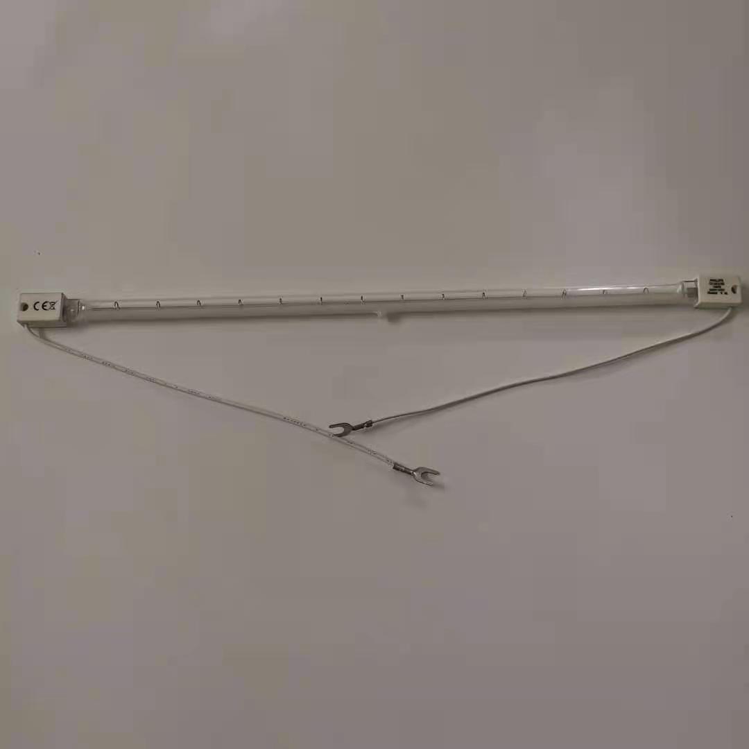 鍍膜反射红外线烤灯半涂层红外线加热灯管1KW/355MM SK15陶瓷灯头