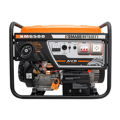 科马小发电机组5.5KW等功率家用小型省油电启动单三相汽油发电机