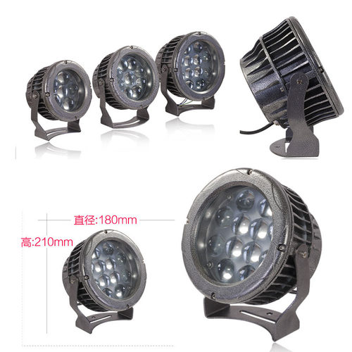 厚料LED束光灯外壳led6W9W12W投光灯外壳聚光窄角度射灯外壳厂家