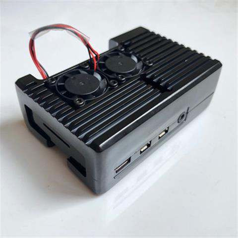 树莓派4代外壳金属Raspberry Pi 4代b+铝合金盒子4b散热壳配件