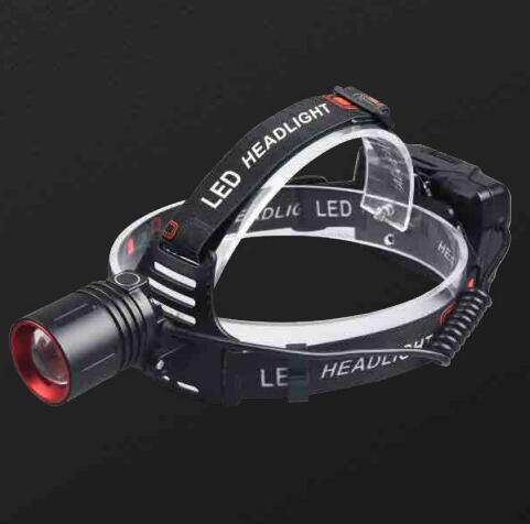 森林虎H821头灯led强光C口充电头戴式变焦手电筒户外超亮远射头灯