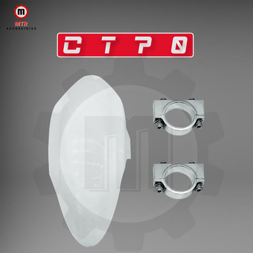 Front Fender CT70 Fender with Fork Bracket Plastic Fender