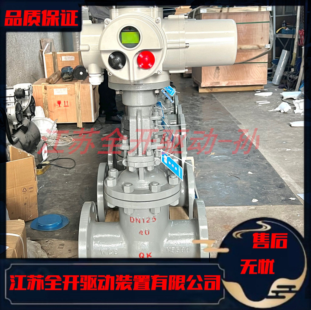 水库电站用铸钢闸阀Z941H-40C-DN200智能一体化电动法兰闸阀