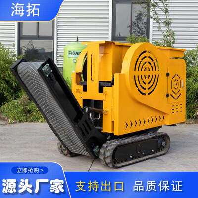 小型履带式碎石机可移动是鄂式破碎机建筑废料石头粉碎机