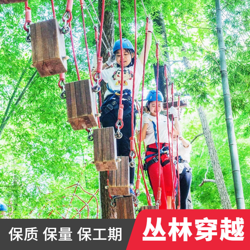 景区户外丛林穿越拓展设备大型儿童成人亲子森林探险研学基地设备