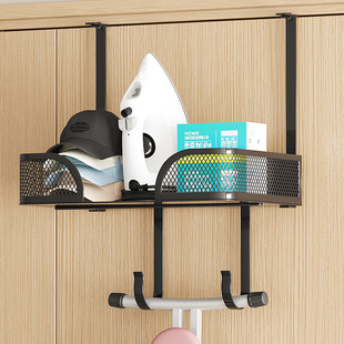 熨斗架门后烫衣板挂钩免打孔熨衣板电熨斗架收纳家用烫斗挂架托架