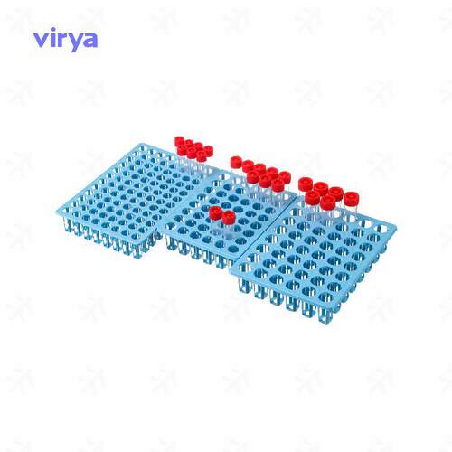 Virya96孔采样管架放置10mL试管 可重复使用 清洗方便 耐用 孔径1